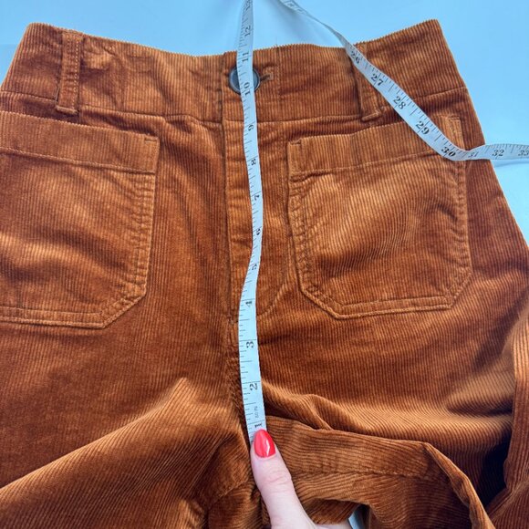 Anthropologie Maeve The Colette Corduroy Crop Wide-Leg Pants Size 25 - Picture 13 of 14
